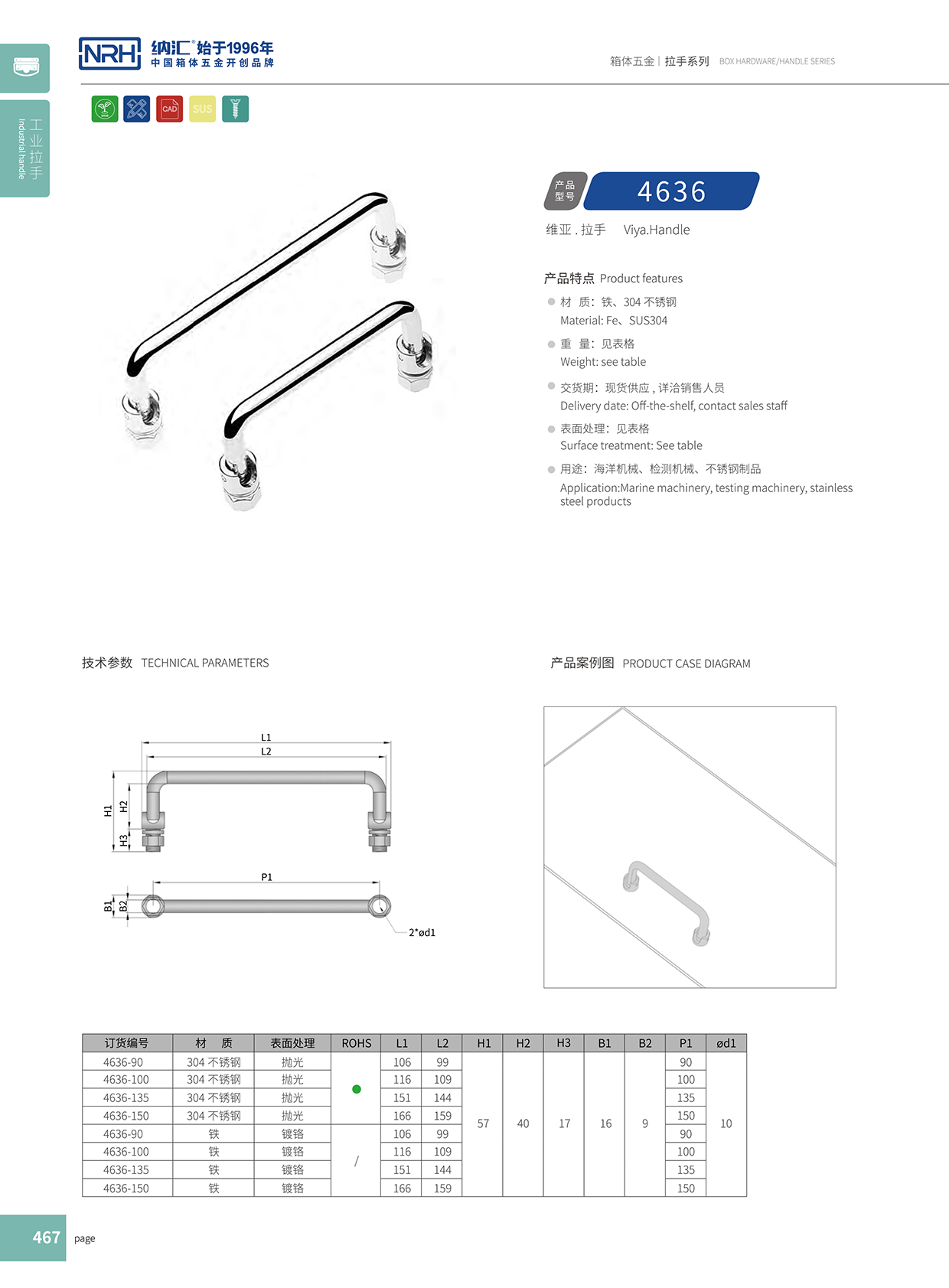 香蕉性爱视频/NRH 4636-120 機櫃提手